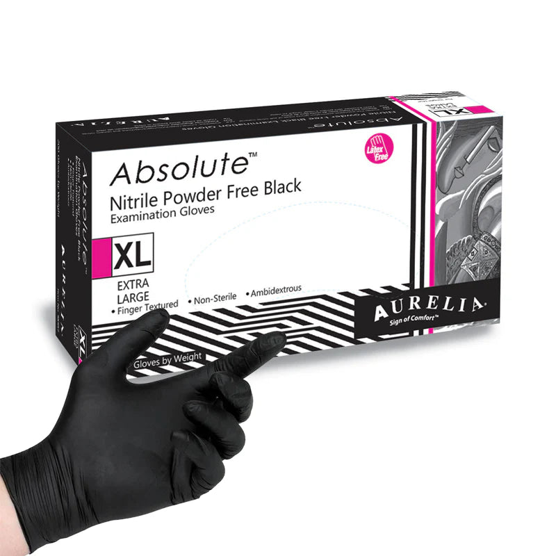 Black disposable Gloves - Box of 10