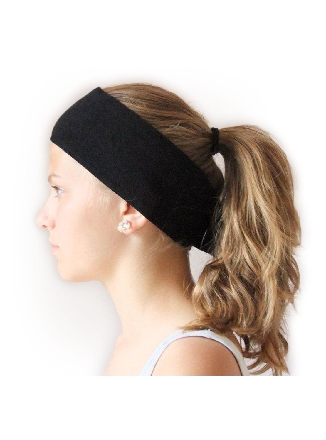 Strictly Professional Headband with velcro - White/Black